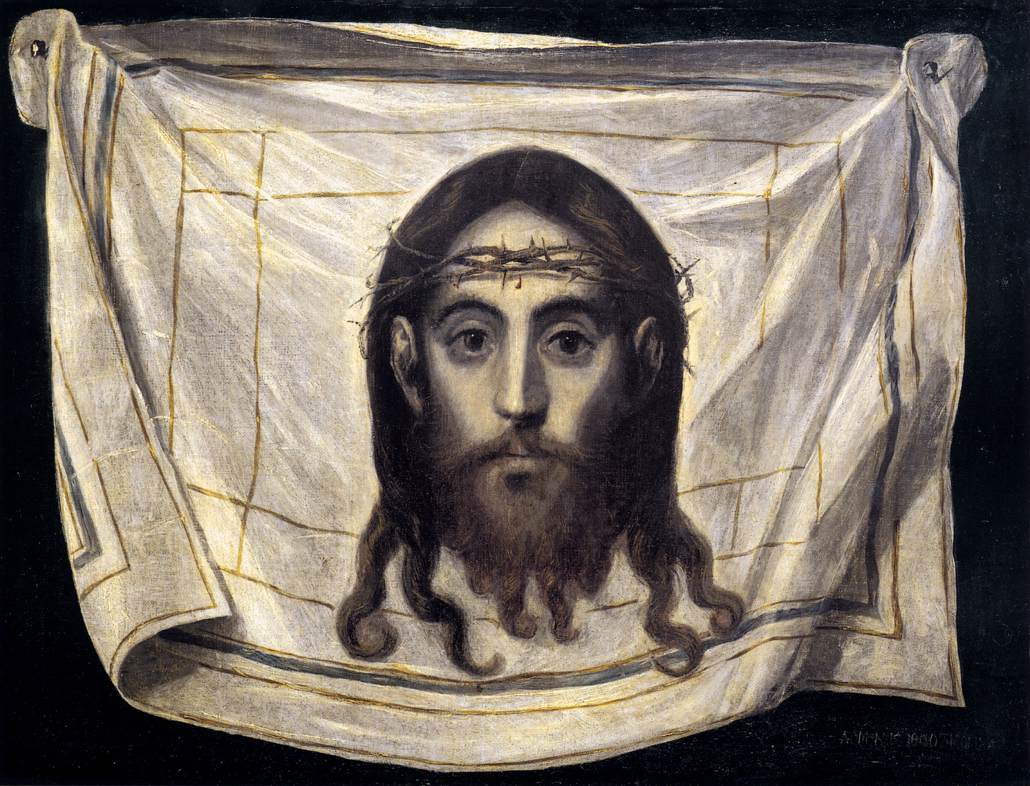 The Holy Face on the veil of Saint Veronica by El Greco
