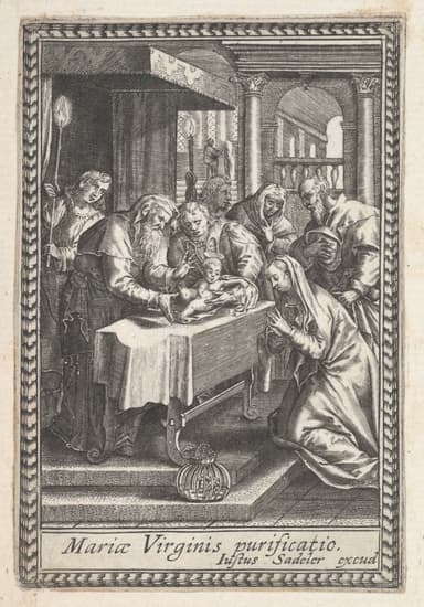 The Purification of the Blessed Virgin Mary devotional image