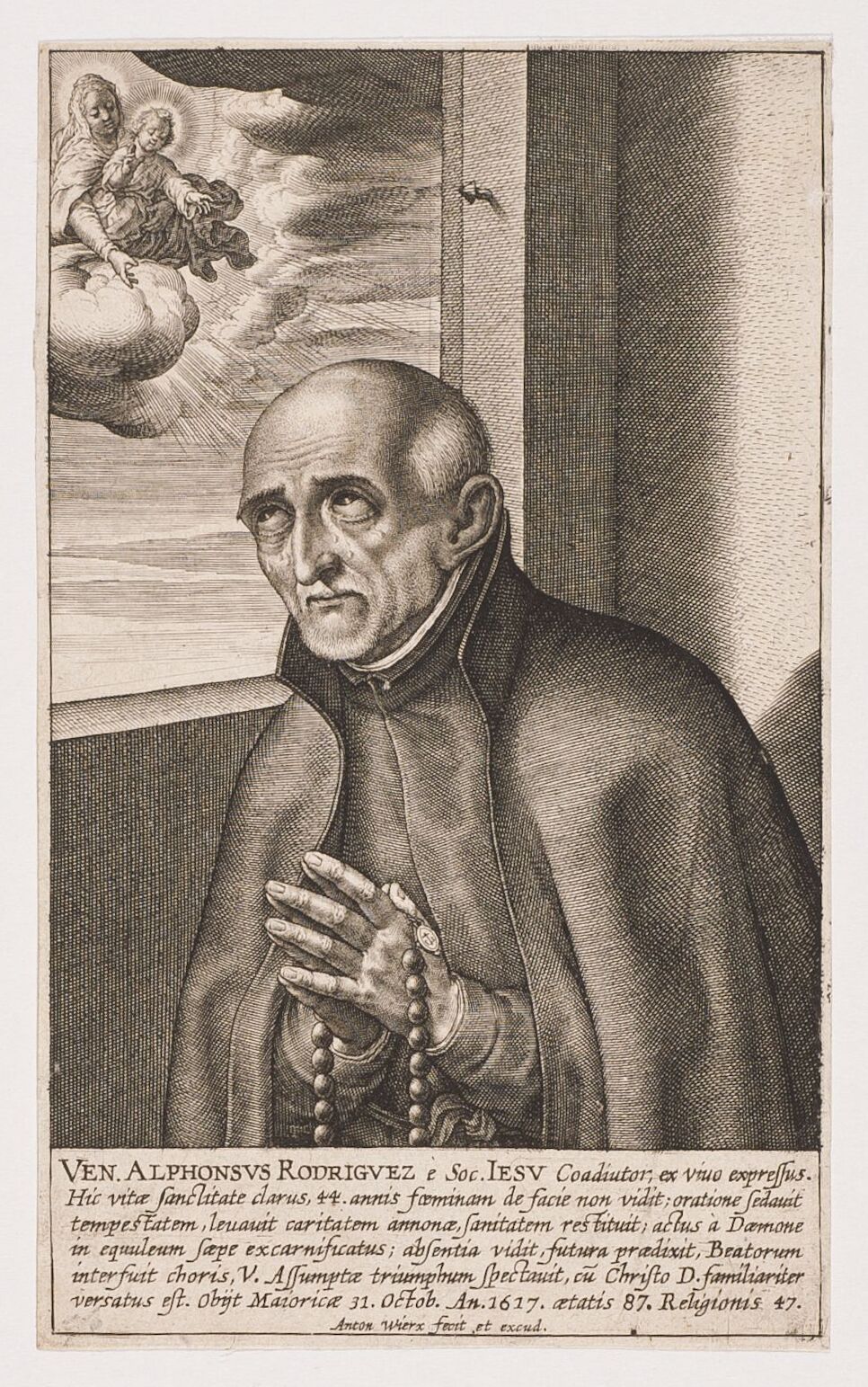 St Alphonsus Rodriguez devotional image
