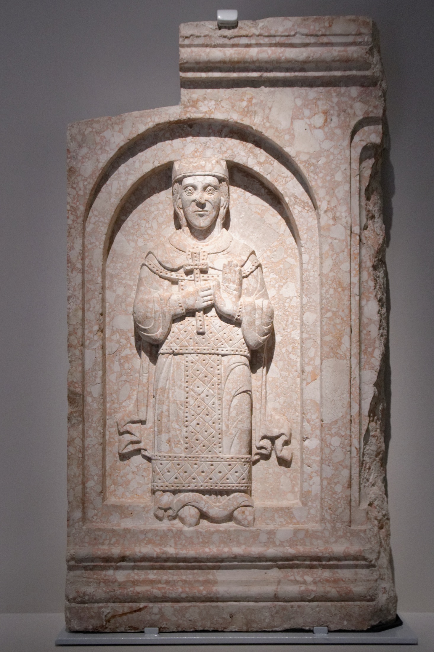Relief of Saint Anastasia of Sirmium from the cathedral of Zadar