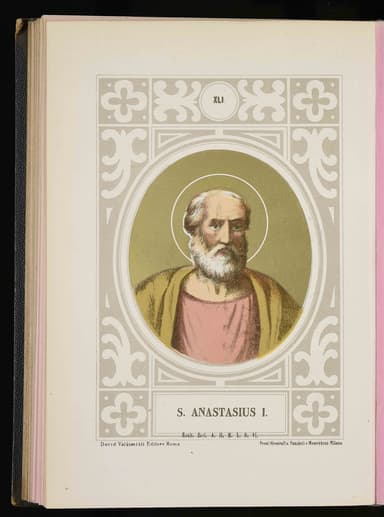 St. Anastasius I devotional image