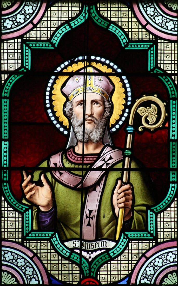 Saint Anselm of Canterbury devotional image