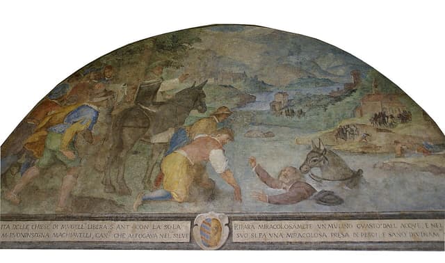 Saint Antoninus saving Canon Boninsegna Machiavelli by Bernardino Poccetti