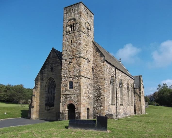 St. Peter's Church at Monkwearmouth, founded by St. Benedict Biscop