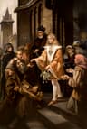 Saint Casimir giving alms by Kazimierz Mirecki