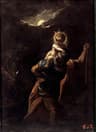 Saint Christopher carrying the Infant Christ by Adam Elsheimer