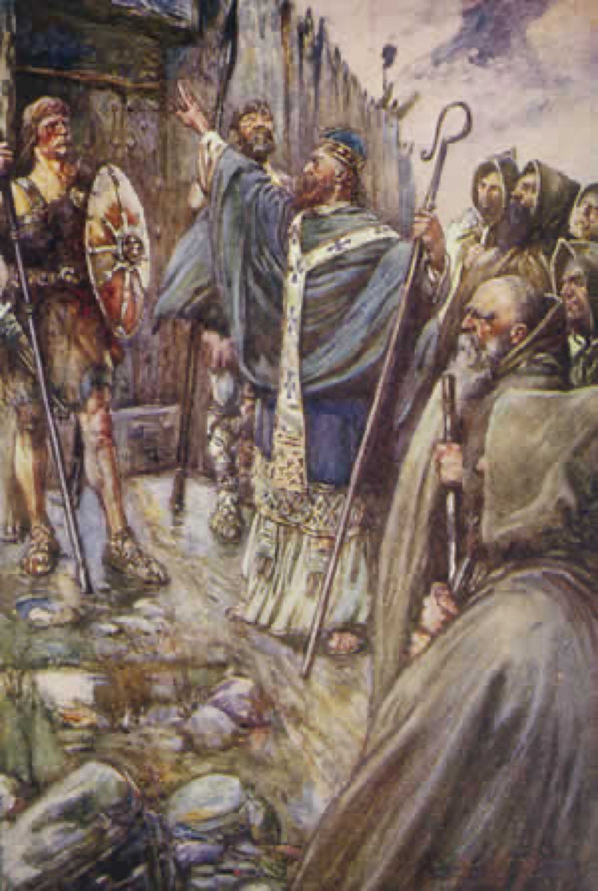 Saint Columba at Bridei's fort