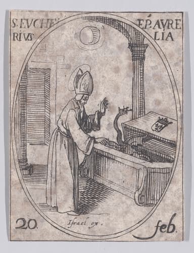 St. Eucherius of Orleans devotional image