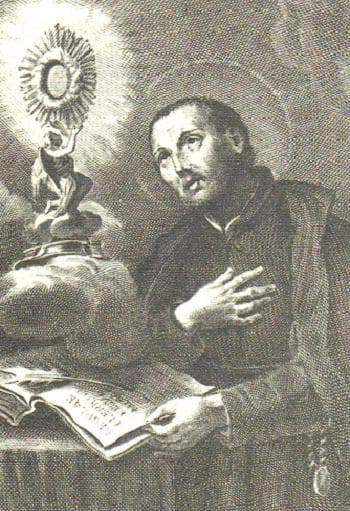 Saint Francis Caracciolo holy card portrait