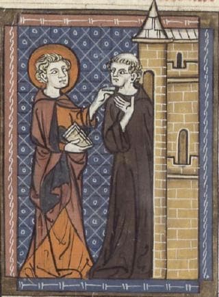 Devotional image of Saint Fursey