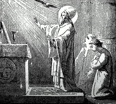 St. Gregory VII devotional image