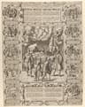 Saint Homobonus with Saint Bonifacius in a 17th-century print