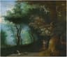 The Vision of Saint Hubert with the stag and cross