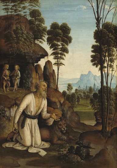 Saint Jerome in the wilderness