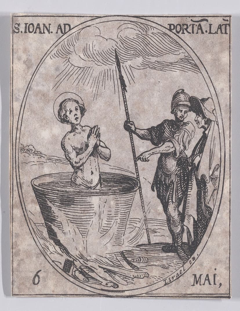Saint John Before the Latin Gate by Jacques Callot