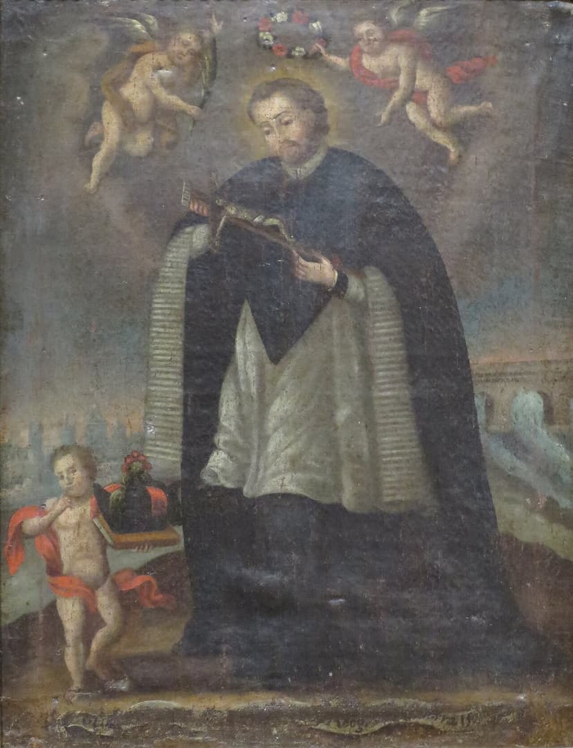 Saint John Nepomucene by an anonymous Mexican painter