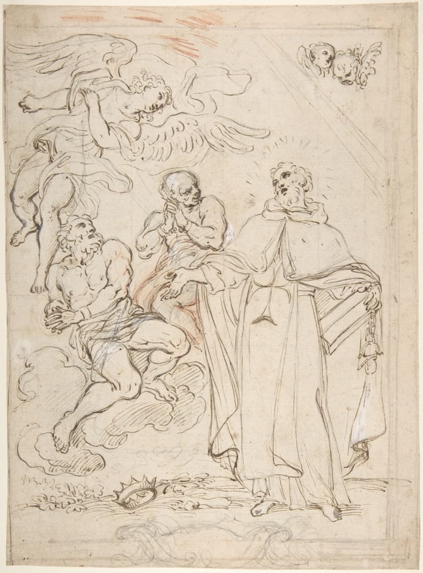 The Vision of Saint John of Matha by Giacinto Calandrucci