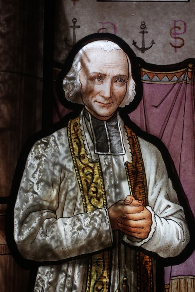 Saint John Vianney devotional portrait