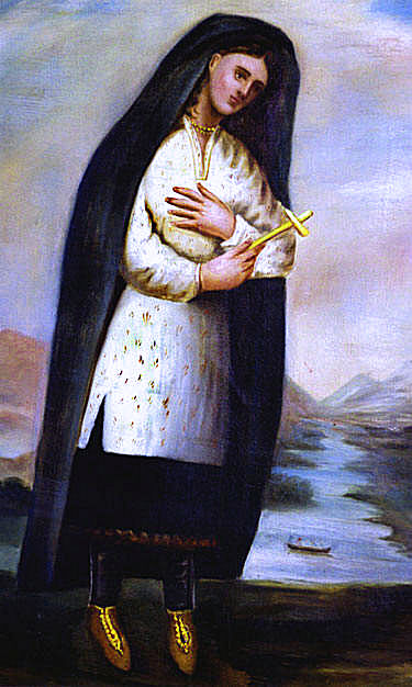 Early portrait of Saint Kateri Tekakwitha