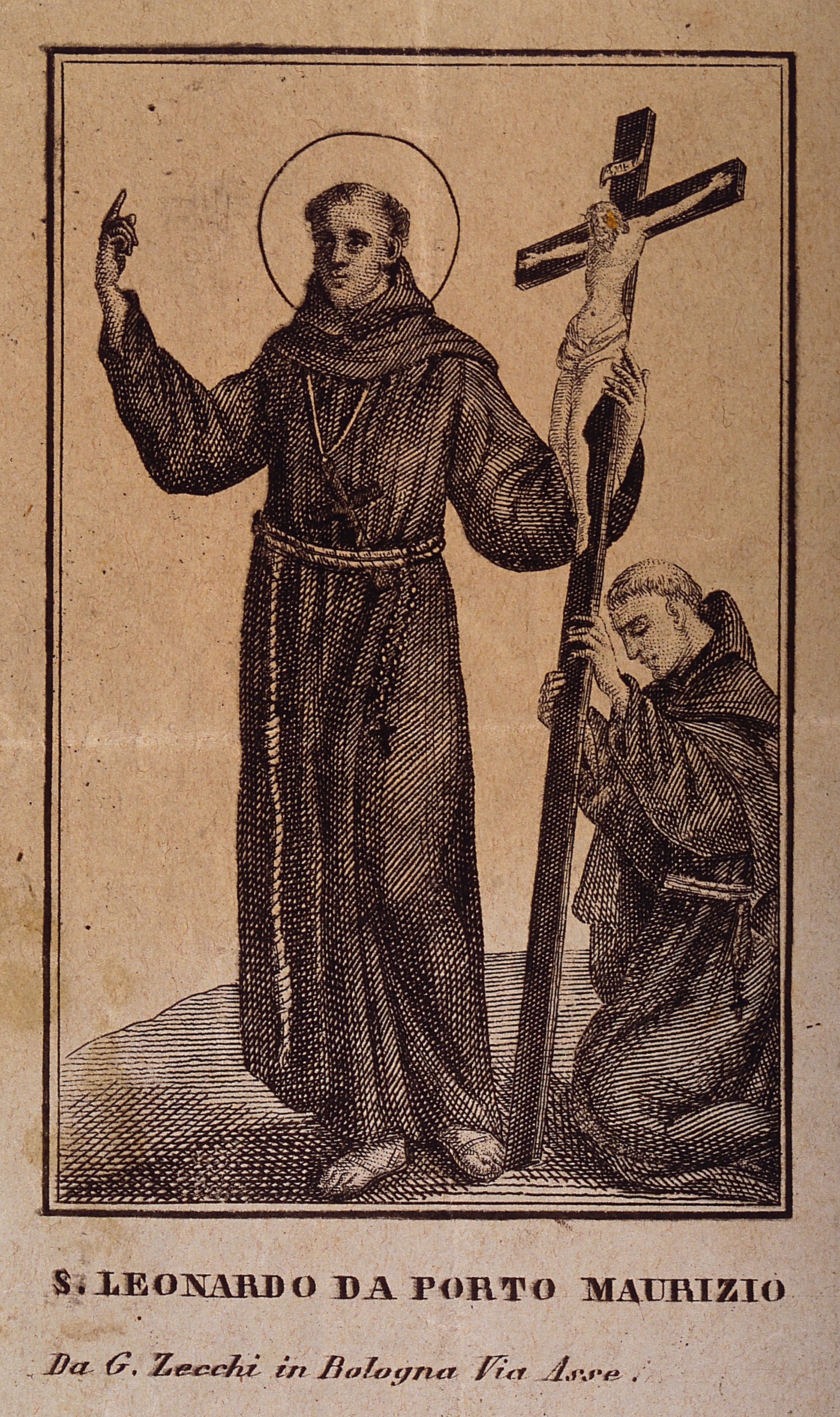 Saint Leonard of Port Maurice, Wellcome Collection etching