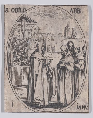 St. Odilo devotional image