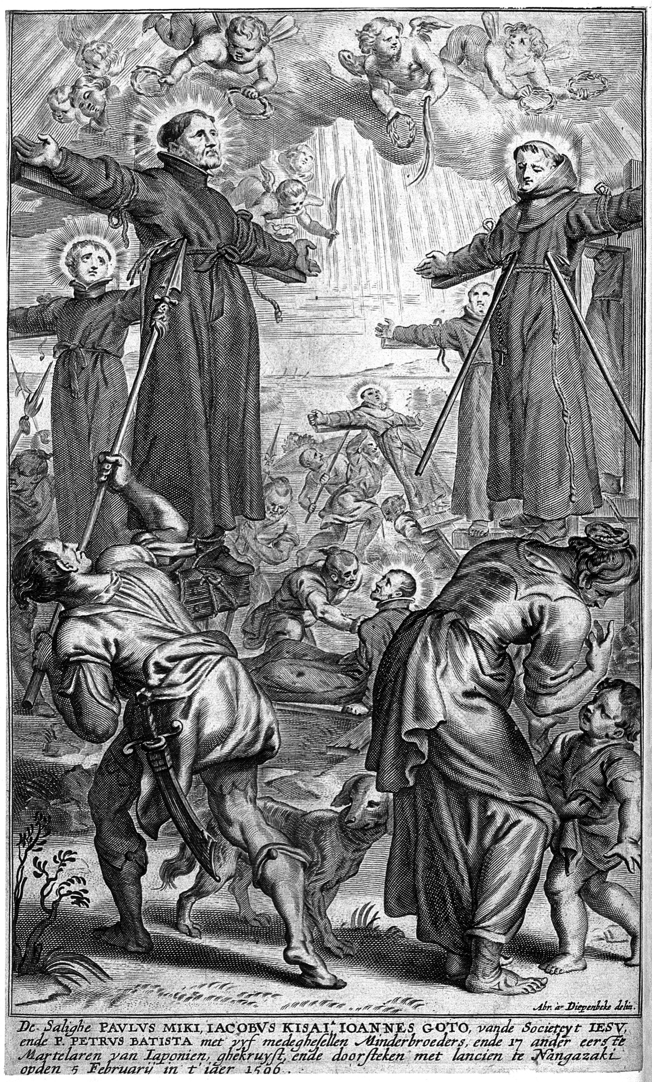 The martyrdom of Saint Paul Miki and companions at Nagasaki