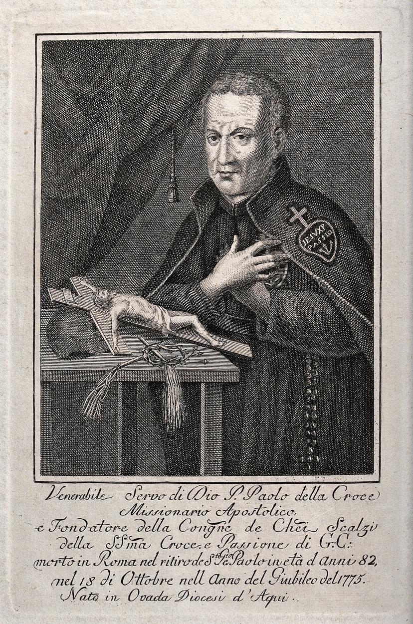 Engraving of Saint Paul of the Cross
