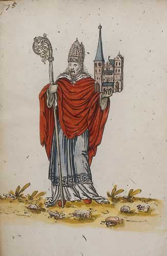 St Willehad devotional image