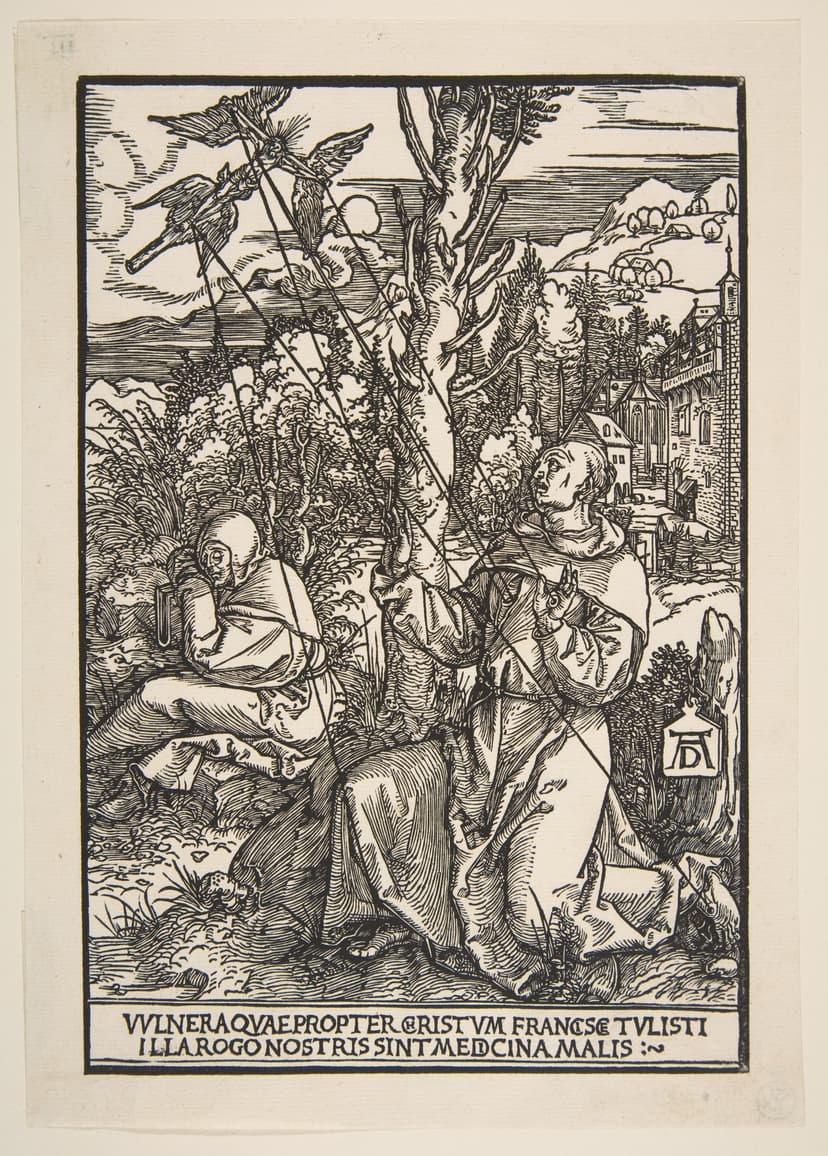 Saint Francis receiving the stigmata