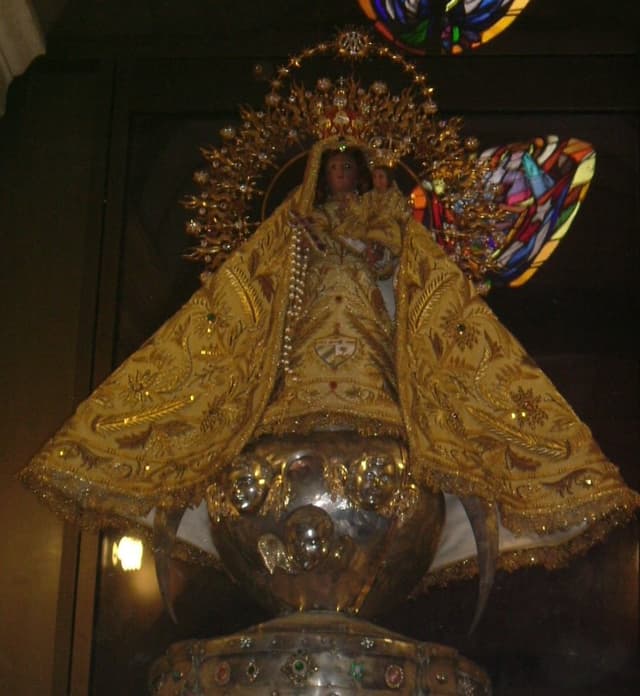Our Lady of Charity in the sanctuary at El Cobre in Cuba