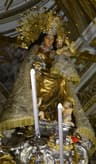 The statue of Our Lady of the Forsaken at her basilica in Valencia