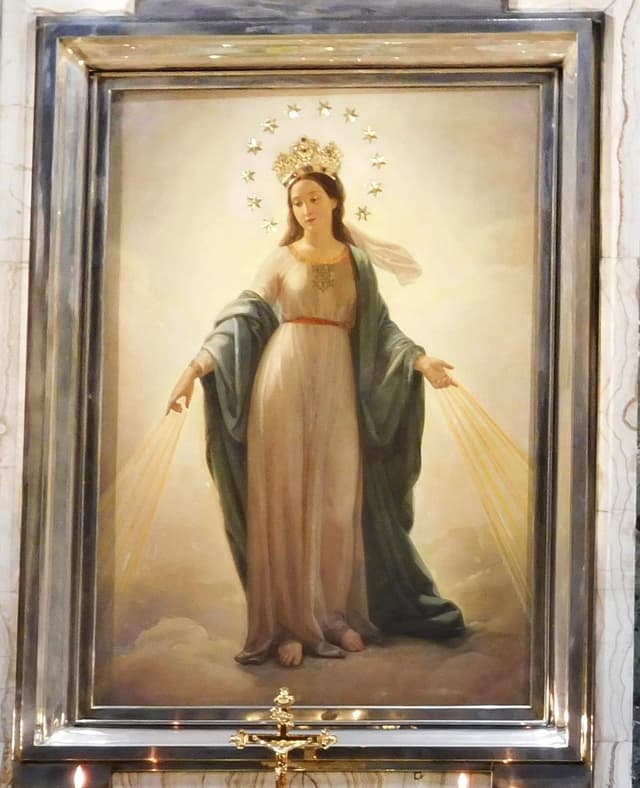 Our Lady of the Miracle in her chapel at Sant’Andrea delle Fratte, Rome