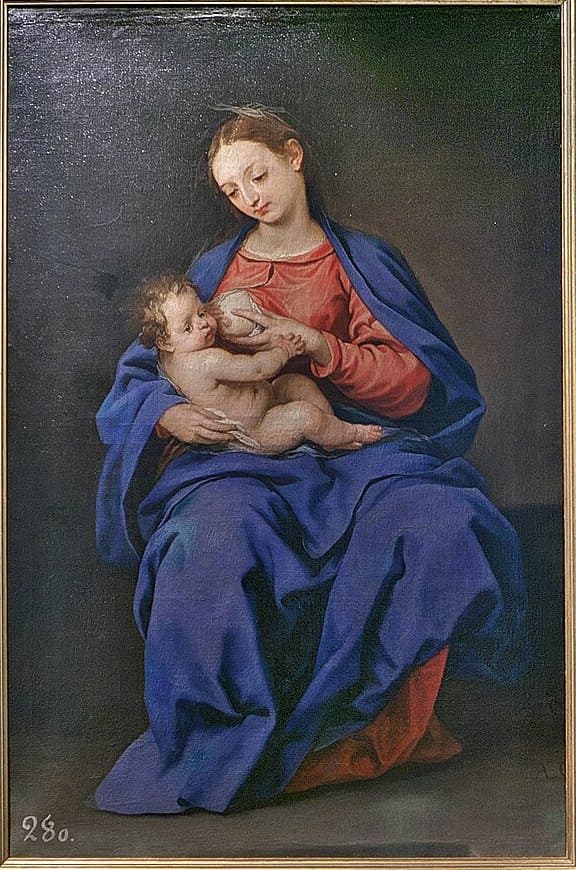 The Blessed Virgin Mary nursing the Child Jesus