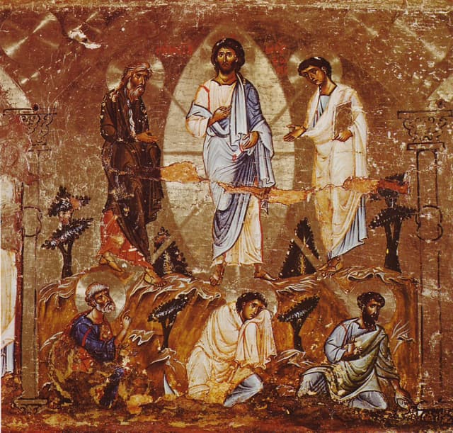 The Transfiguration of Christ in a Sinai icon