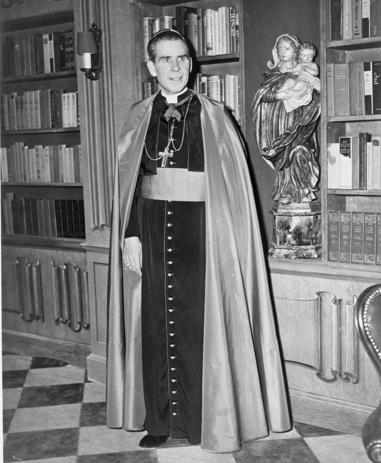 Portrait photograph of Fulton J. Sheen
