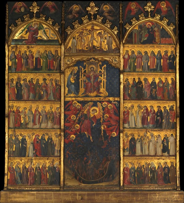 The Trinity adored by All Saints