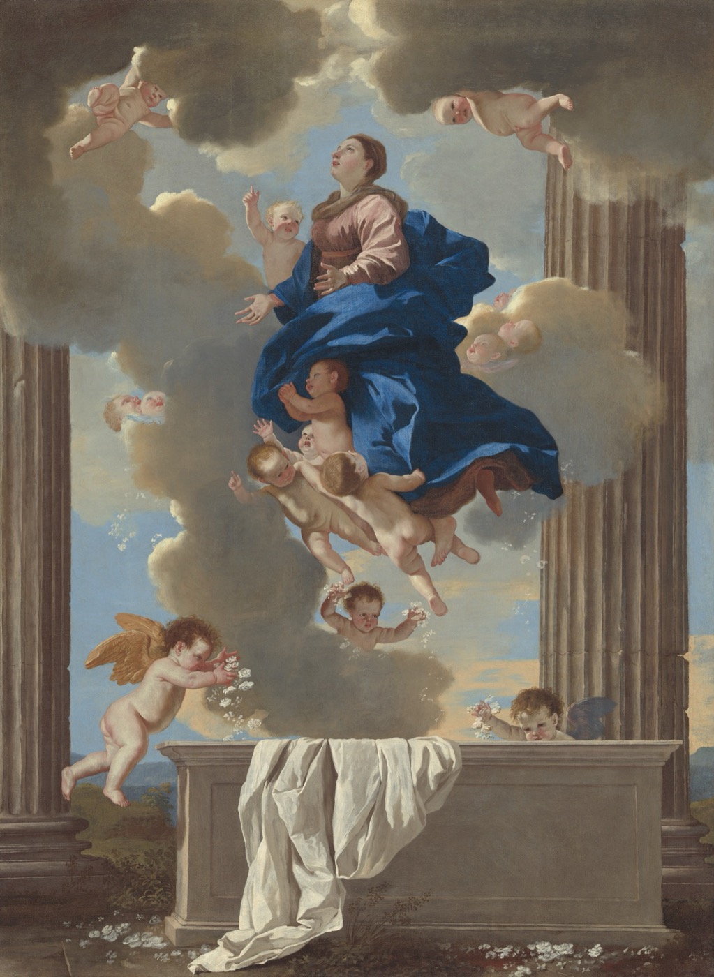 The Blessed Virgin Mary on the Feast of Her Assumption into Heaven devotional image