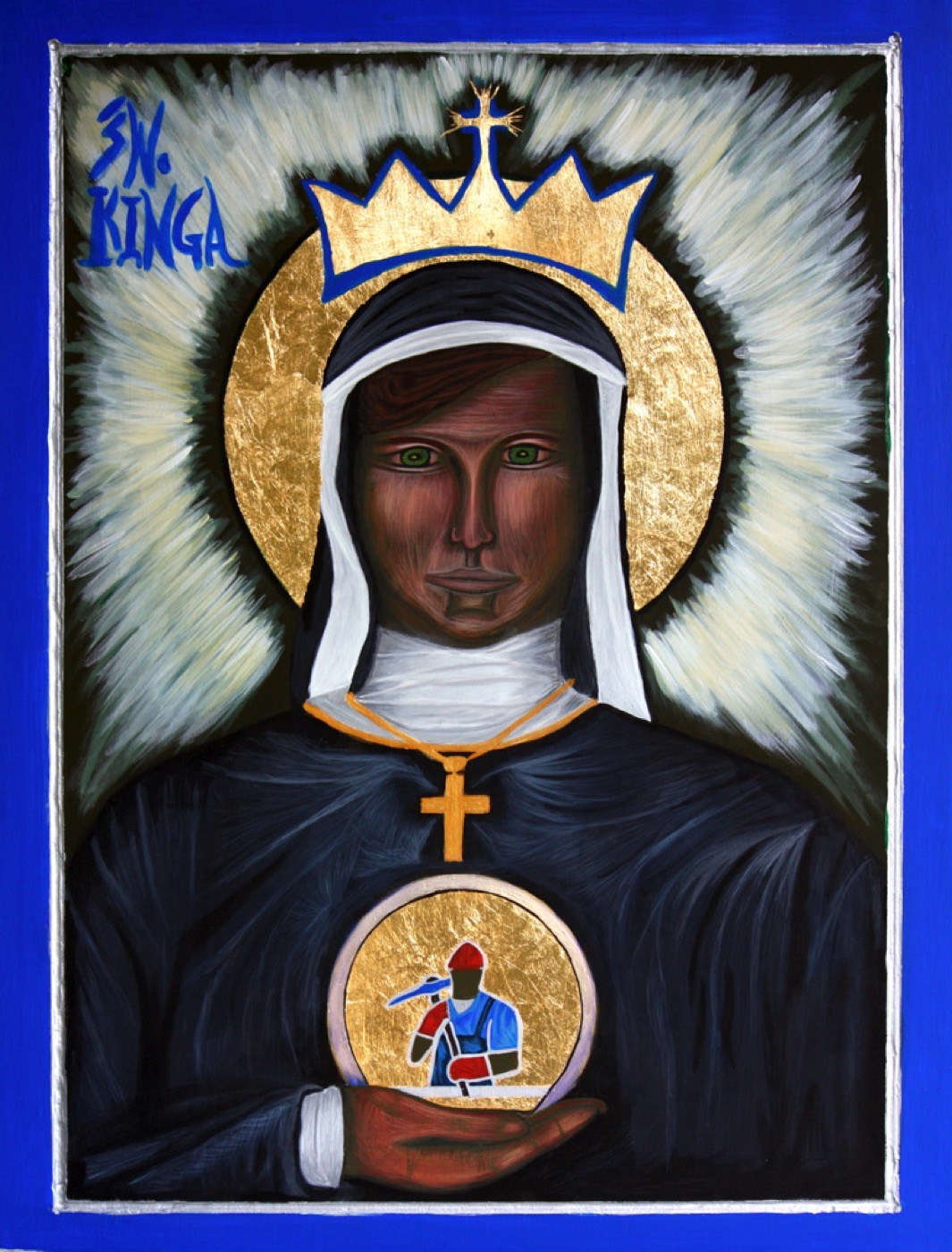 Bd Cunegund, or Kinga devotional image