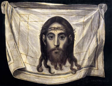 The Holy Face on the veil of Saint Veronica by El Greco