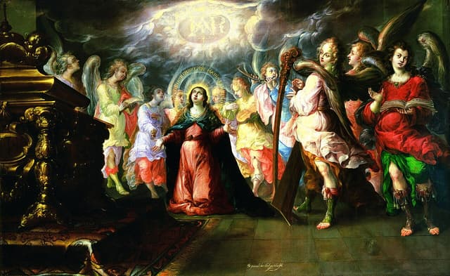 The Holy Name of Mary by Cristóbal de Villalpando