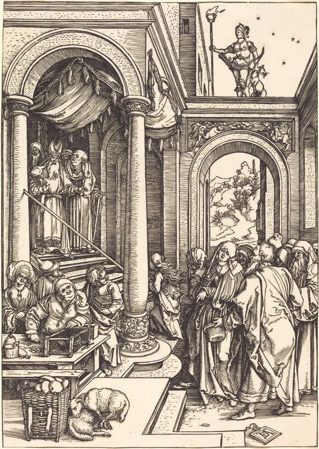 The Presentation of the Virgin in the Temple by Albrecht Durer