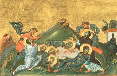Saints Perpetua and Felicity with companions in the Menologion of Basil II