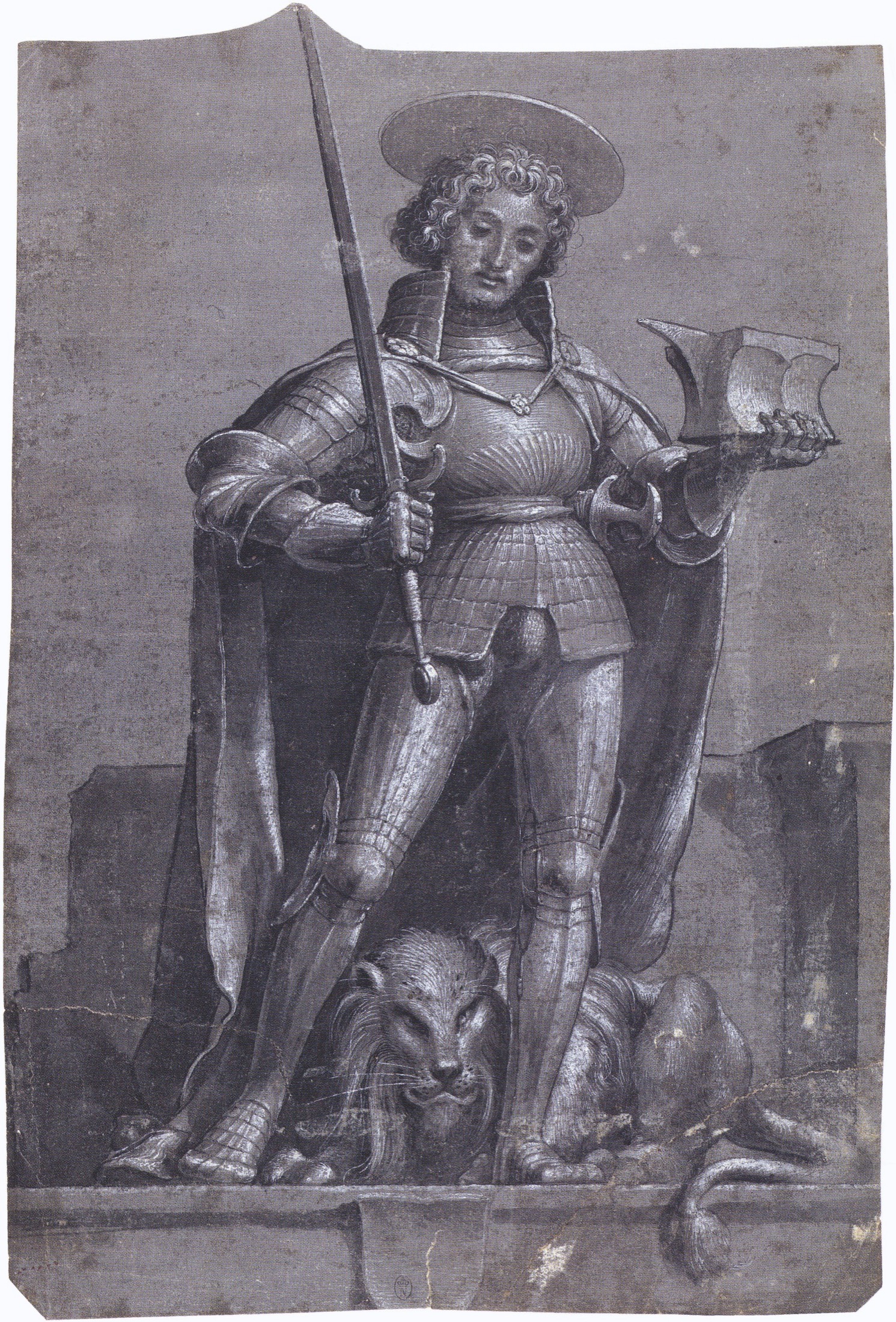 Painting of Saint Adrian of Nicomedia by Hans Holbein the Younger