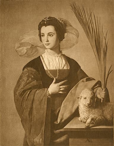 Saint Agnes by Alonso Cano