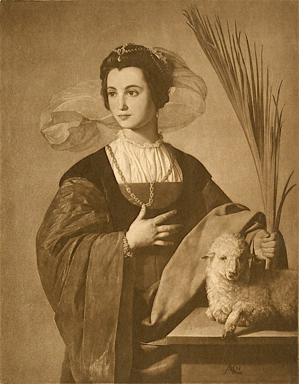 St Agnes devotional image
