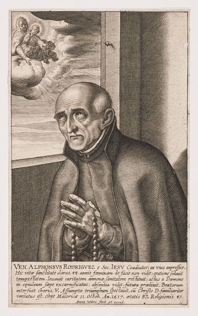 Devotional portrait of Saint Alphonsus Rodriguez