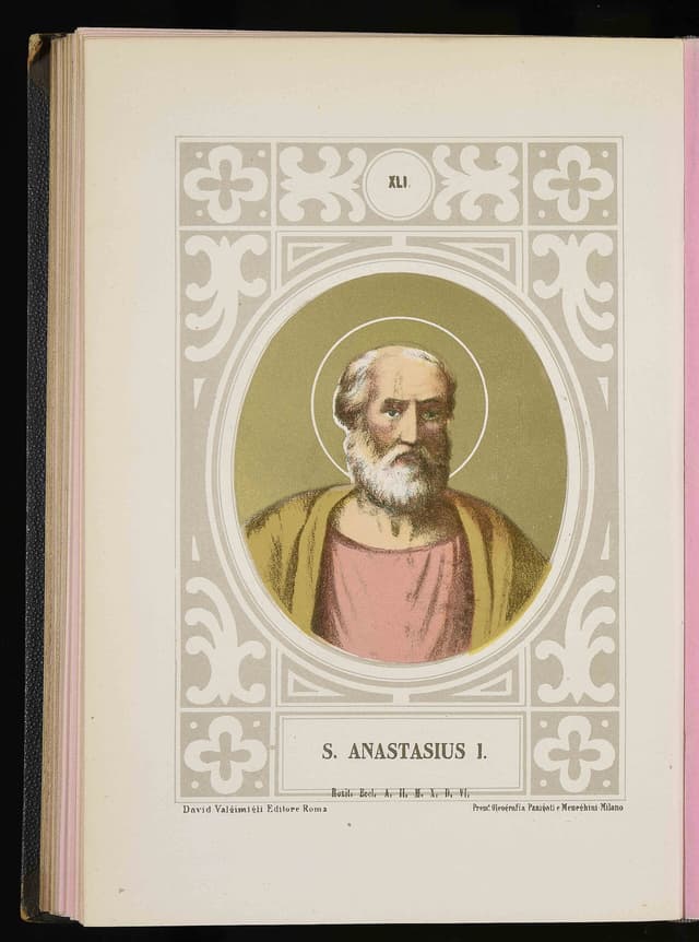 Devotional portrait of Pope Saint Anastasius I
