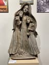 Saint Angela Merici terracotta portrait