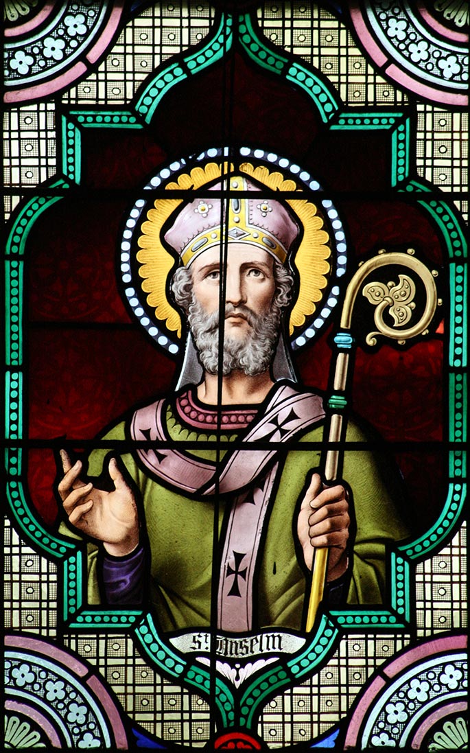 Saint Anselm of Canterbury devotional image