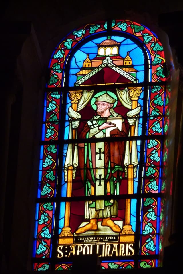 Saint Apollinaris of Valence in cathedral stained glass